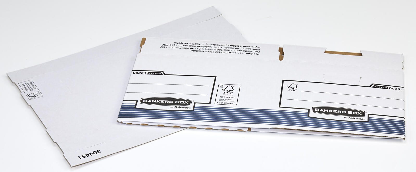 Bankers Box Archivboxen weiß/blau 33,5 x 40,4 x 29,2 cm Bankers Box Archivboxen weiß/blau 33,5 x 40,4 x 29,2 cm